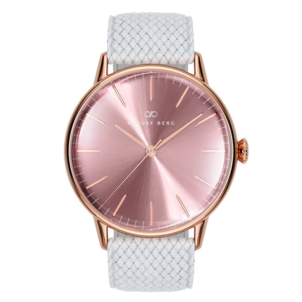 August Berg Orchid Rose Gold Watch With Pink Strap