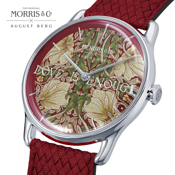 August Berg Morris & Co. Crimson Silver Pimpernel Watch