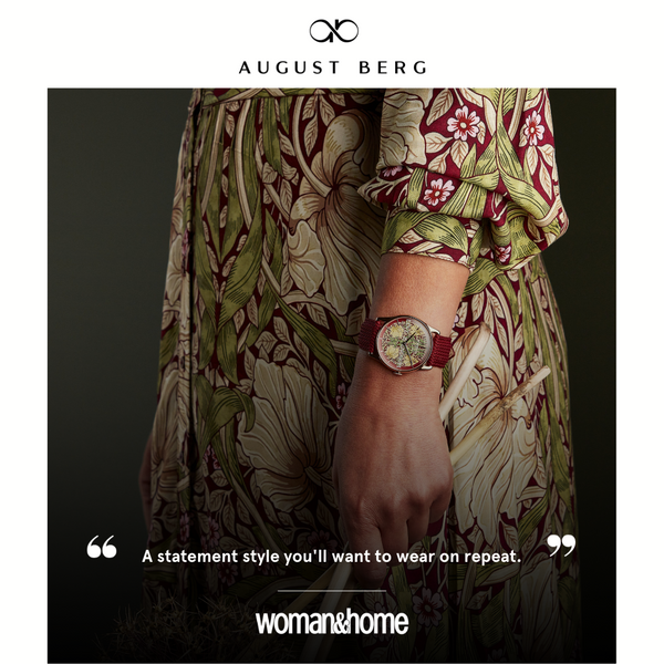 August Berg Morris & Co. Crimson Silver Pimpernel Watch