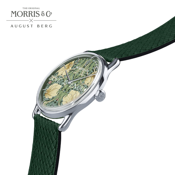 August Berg Morris & Co. Fennel Silver Pimpernel Watch
