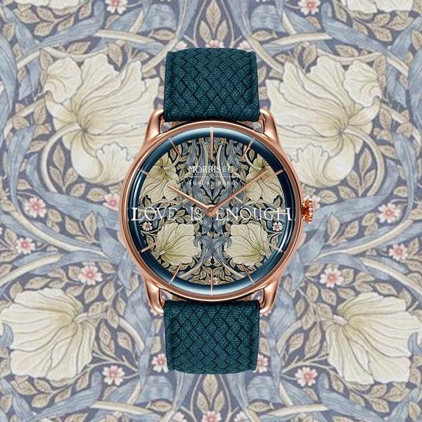 August Berg Morris & Co. Indigo Rose Gold Pimpernel Watch