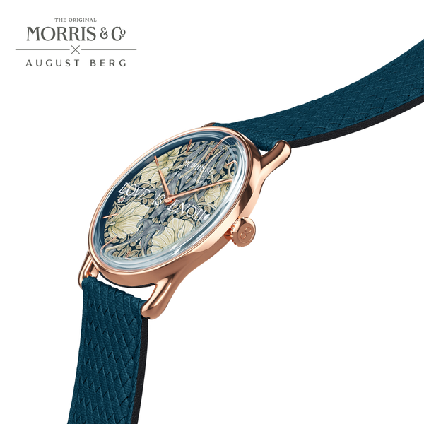 August Berg Morris & Co. Indigo Rose Gold Pimpernel Watch