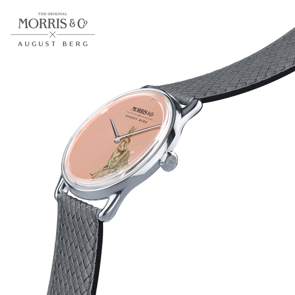 August Berg Morris & Co. Primrose Silver Forest Hare Watch