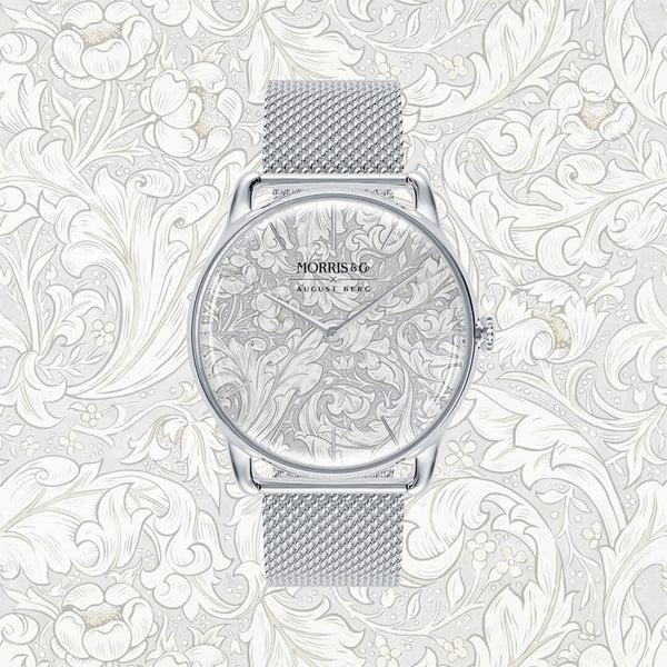 August Berg Morris & Co. Silver Bachelors Button Watch