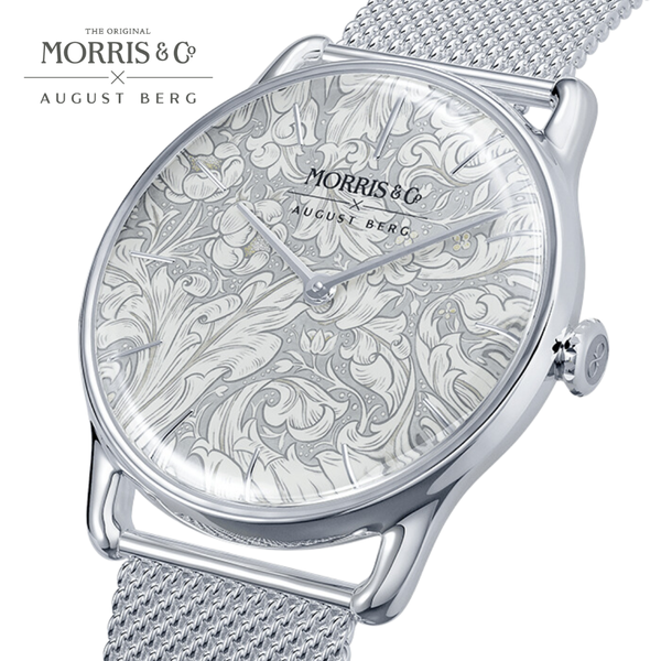 August Berg Morris & Co. Silver Bachelors Button Watch