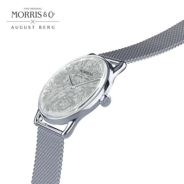 August Berg Morris & Co. Silver Bachelors Button Watch