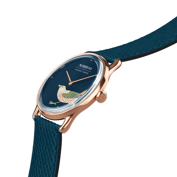 August Berg Strawberry Thief Bird Indigo | August Berg