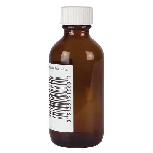Aura Cacia Aura Cacia 2 Fl. Oz. Amber Bottle With Writable Label 2 Fl. Oz