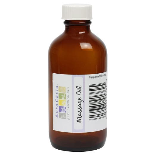 Aura Cacia Aura Cacia 4 Fl. Oz. Amber Bottle With Writable Label 4 Fl. Oz