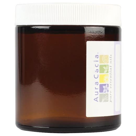aura cacia Aura Cacia Amber Wide Mouth Jar with Writable Label 4 oz
