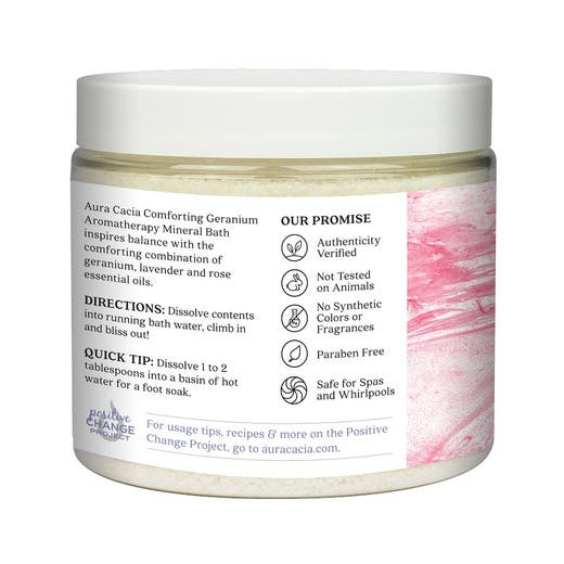 Aura Cacia Aura Cacia Geranium Mineral Bath 16 Oz