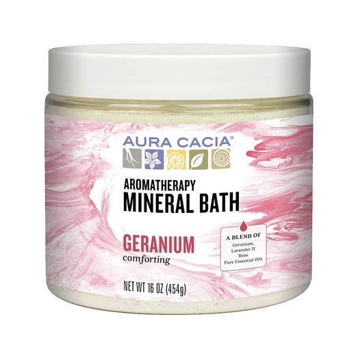 aura cacia Aura Cacia Geranium Mineral Bath 16 oz