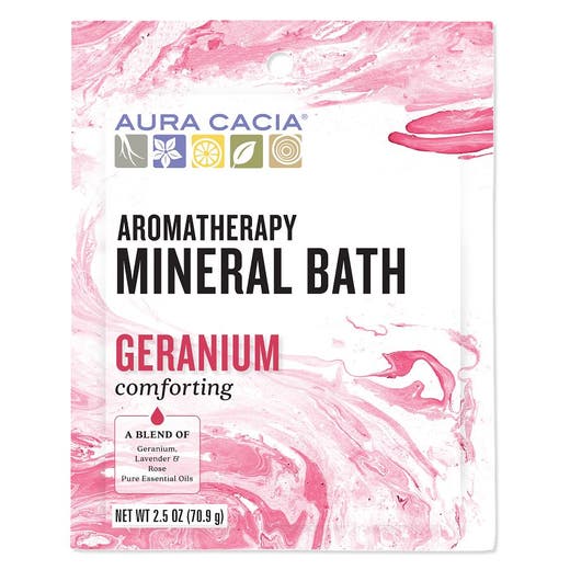 aura cacia Aura Cacia Geranium Mineral Bath 2.5 oz