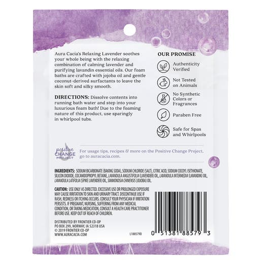 Aura Cacia Aura Cacia Lavender Foam Bath 2.5 Oz