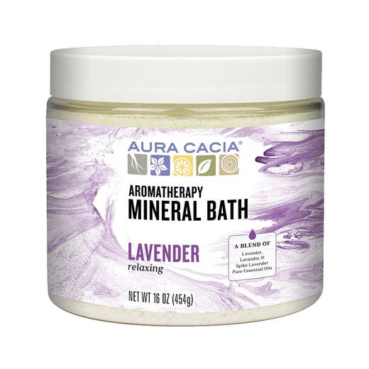 aura cacia Aura Cacia Lavender Mineral Bath 16 oz