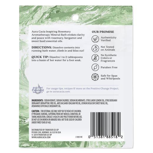 Aura Cacia Aura Cacia Rosemary Mineral Bath 2.5 Oz