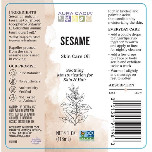 aura cacia Aura Cacia Sesame Skin Care Oil 4 fl. oz aura cacia Aura Cacia Sesame Skin Care Oil 4 fl. oz