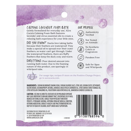 Aura Cacia Aura Cacia Calming Lavender Kids Foam Bath 2.5 Oz