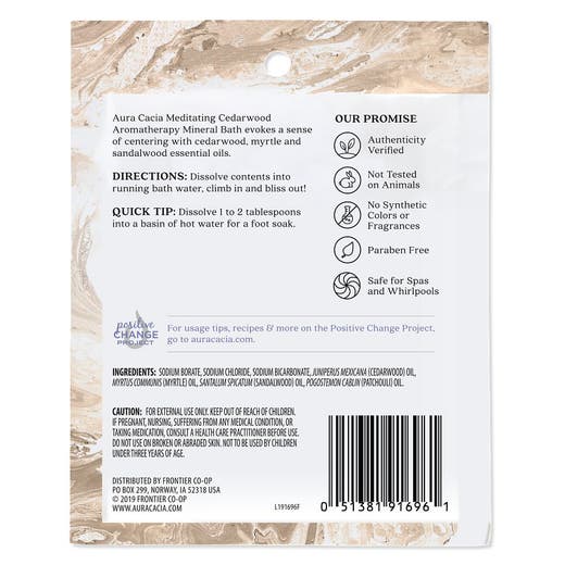 Aura Cacia Aura Cacia Cedarwood Mineral Bath 2.5 Oz