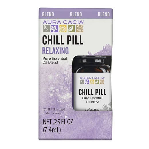 aura cacia Aura Cacia Chill Pill Essential Oil Blend Boxed 0.25 fl. oz