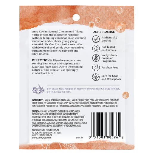Aura Cacia Aura Cacia Cinnamon & Ylang Ylang Foam Bath 2.5 Oz