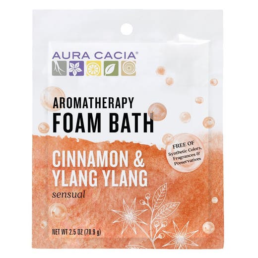 aura cacia Aura Cacia Cinnamon & Ylang Ylang Foam Bath 2.5 oz