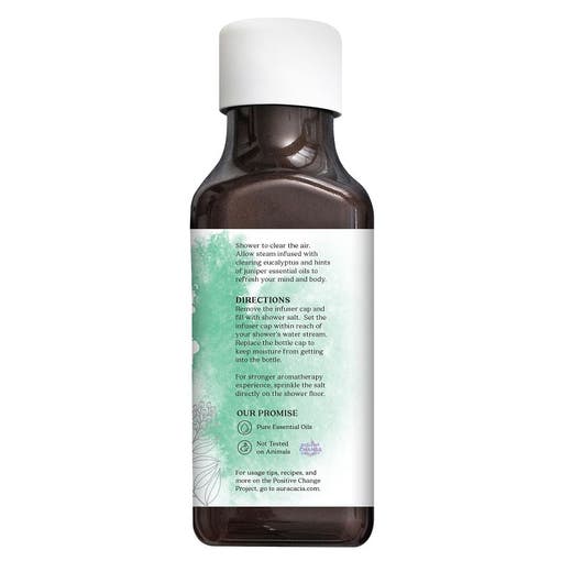 Aura Cacia Aura Cacia Clearing Eucalyptus Shower Salt 16 Oz