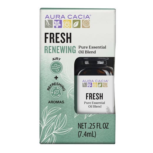 aura cacia Aura Cacia Fresh Essential Oil Blend Boxed 0.25 fl. oz