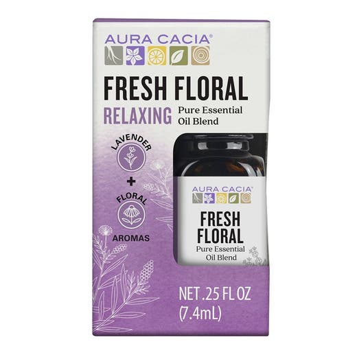 aura cacia Aura Cacia Fresh Floral Essential Oil Blend Boxed 0.25 fl. oz