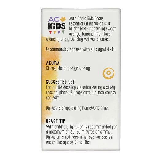 Aura Cacia Aura Cacia Kids Focus Essential Oil Blend 0.25 Oz Boxed