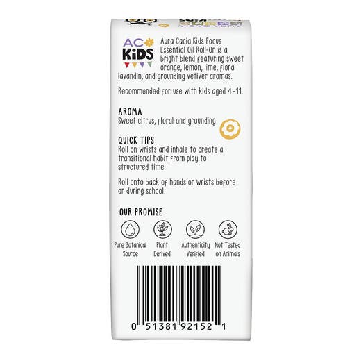 Aura Cacia Aura Cacia Kids Focus Roll-on 0.31 Fl. Oz
