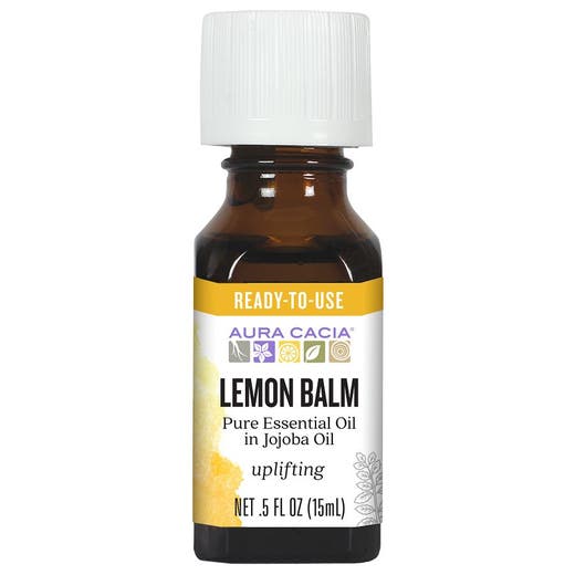 aura cacia Aura Cacia Lemon Balm (in jojoba oil) 0.5 fl. oz
