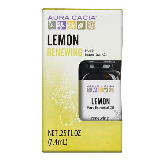 aura cacia Aura Cacia Lemon Essential Oil Boxed 0.25 fl. oz