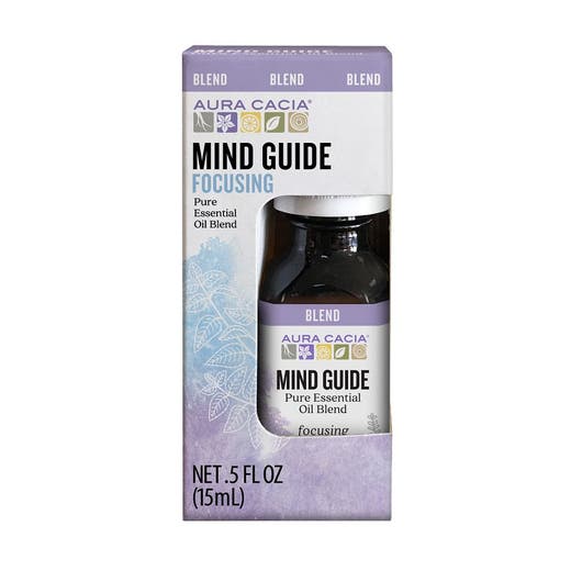 aura cacia Aura Cacia Mind Guide Essential Oil Blend Boxed 0.5 fl oz