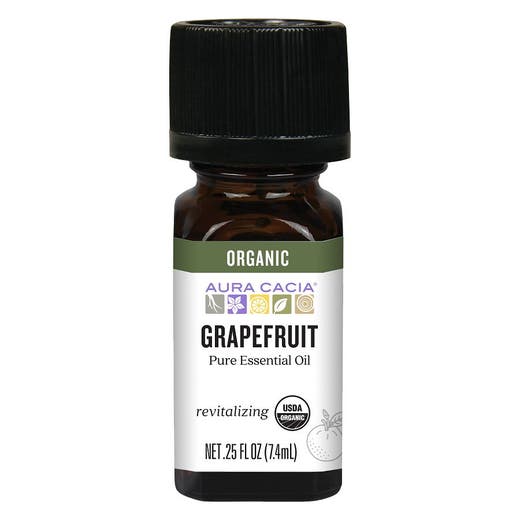 aura cacia Aura Cacia Organic Grapefruit Essential Oil 0.25 fl. oz