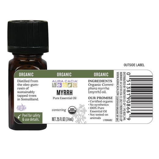 Aura Cacia Aura Cacia Organic Myrrh Essential Oil 0.25 Fl. Oz