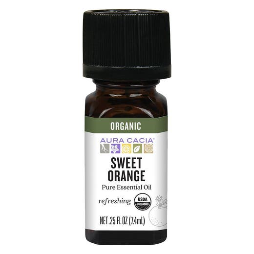 aura cacia Aura Cacia Organic Sweet Orange Essential Oil 0.25 fl. oz