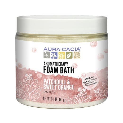 aura cacia Aura Cacia Patchouli & Sweet Orange Foam Bath 14 oz