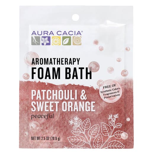 aura cacia Aura Cacia Patchouli & Sweet Orange Foam Bath 2.5 oz