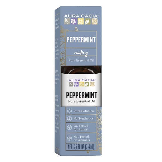 aura cacia Aura Cacia Peppermint Essential Oil Boxed 0.25 Fl. Oz
