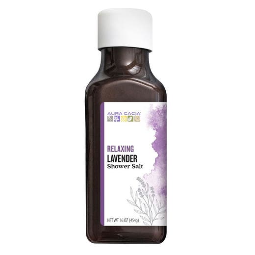 aura cacia Aura Cacia Relaxing Lavender Shower Salt 16 oz