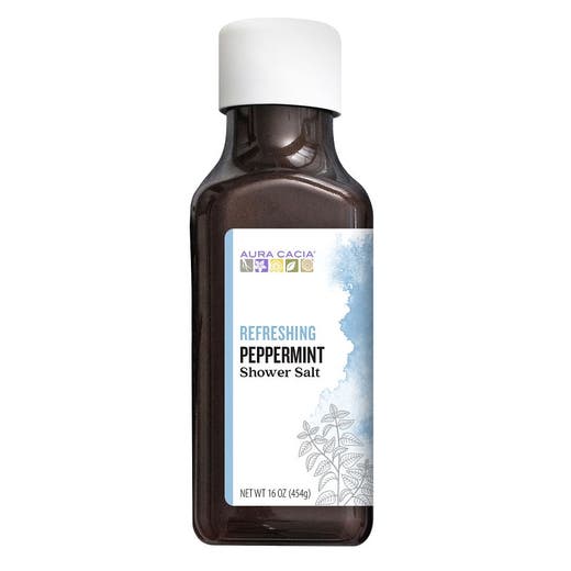 aura cacia Aura Cacia Relaxing Peppermint Shower Salt 16 oz