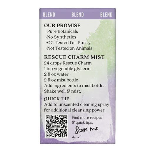 Aura Cacia Aura Cacia Rescue Charm Essential Oil Blend Boxed 0.25 Fl. Oz