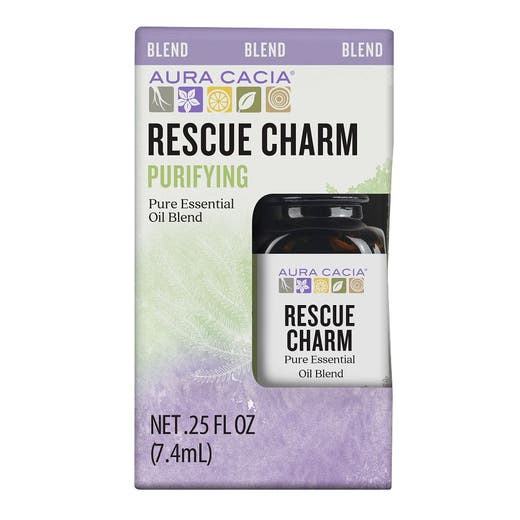 aura cacia Aura Cacia Rescue Charm Essential Oil Blend Boxed 0.25 fl. oz