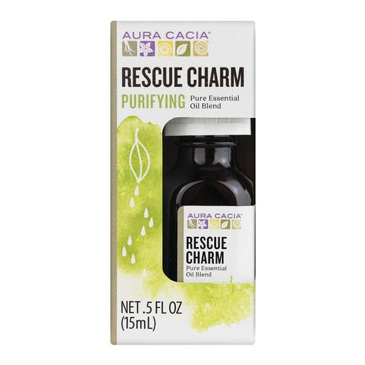 aura cacia Aura Cacia Rescue Charm Essential Oil Blend Boxed 0.5 fl oz