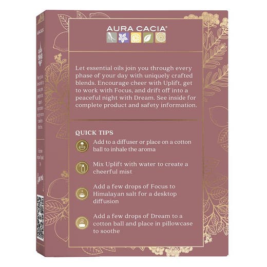 Aura Cacia Aura Cacia Sunrise To Sunset Essential Oil Kit