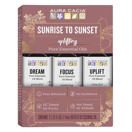 aura cacia Aura Cacia Sunrise to Sunset Essential Oil Kit