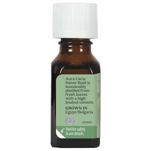 Aura Cacia Aura Cacia Sweet Basil Essential Oil 0.5 Fl. Oz