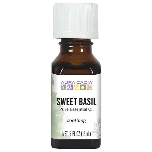 aura cacia Aura Cacia Sweet Basil Essential Oil 0.5 fl. oz