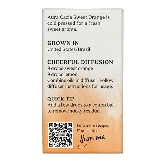 Aura Cacia Aura Cacia Sweet Orange Essential Oil Boxed 0.25 Fl. Oz